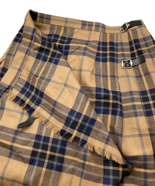 O'NEIL OF DUBLIN（オニールオブダブリン）O'NEIL OF DUBLIN (オニールオブダブリン) CONOR PASS キルトスカート ブラウン サイズ:40の古着・服飾アイテム