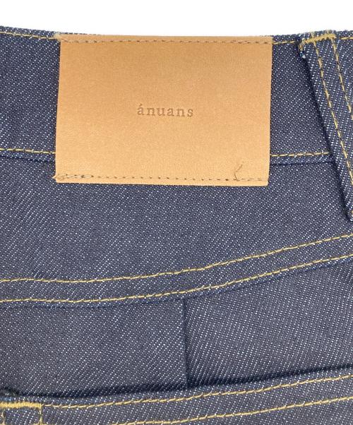 anuans（アニュアンス）anuans (アニュアンス) シームデザインデニムタイトスカート インディゴの古着・服飾アイテム