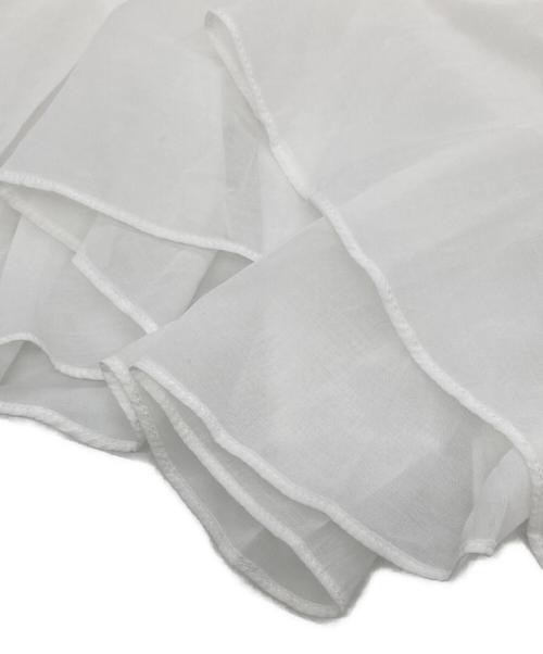 JILL STUART（ジルスチュアート）JILL STUART (ジルスチュアート) コットンシフォンランダムティアード ロングスカート ホワイト サイズ:4の古着・服飾アイテム