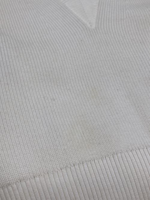 sacai（サカイ）sacai (サカイ) ドッキングニットベスト ホワイト×グレー サイズ:2の古着・服飾アイテム