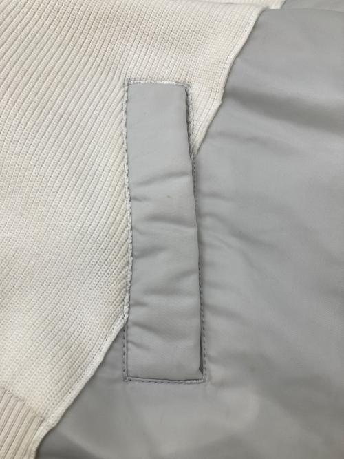 sacai（サカイ）sacai (サカイ) ドッキングニットベスト ホワイト×グレー サイズ:2の古着・服飾アイテム