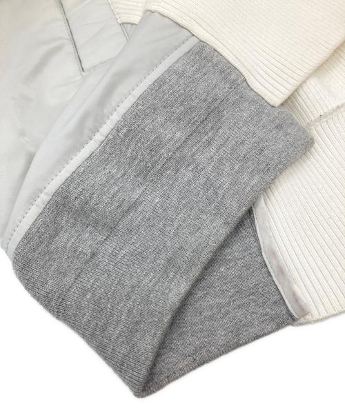 sacai（サカイ）sacai (サカイ) ドッキングニットベスト ホワイト×グレー サイズ:2の古着・服飾アイテム
