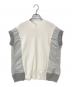sacai (サカイ) ドッキングニットベスト ホワイト×グレー サイズ:2：15000円