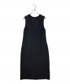 Adam et Ropeアダム エ ロペ）の古着「ハイゲージカットソーワンピース」｜ブラック