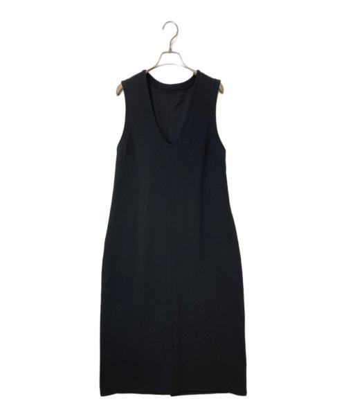 Adam et Rope（アダム エ ロペ）Adam et Rope (アダム エ ロペ) ハイゲージカットソーワンピース ブラック サイズ:Fの古着・服飾アイテム
