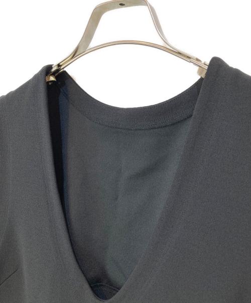 Adam et Rope（アダム エ ロペ）Adam et Rope (アダム エ ロペ) ハイゲージカットソーワンピース ブラック サイズ:Fの古着・服飾アイテム