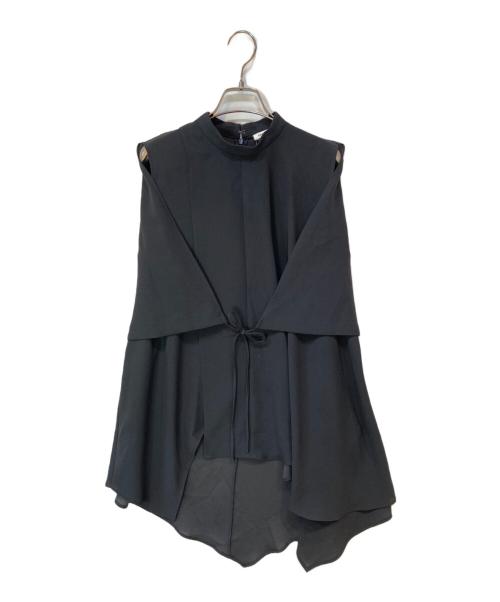 ENFOLD（エンフォルド）ENFOLD (エンフォルド) PEジョーゼット アシンメタックTANK TOP グレー サイズ:38の古着・服飾アイテム