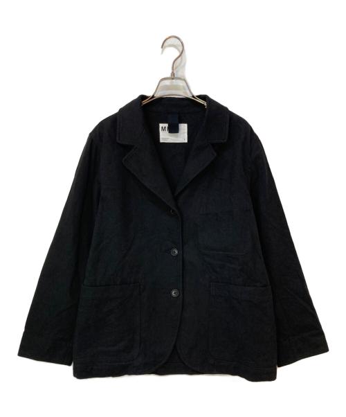 MHL（エムエイチエル）MHL (エムエイチエル) WORN LINEN COTTON DRILL ジャケット ブラック サイズ:Ⅱの古着・服飾アイテム