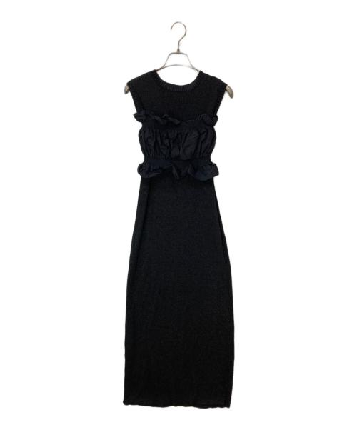 CAPRICIEUX LE'MAGE（カプリシューレマージュ）CAPRICIEUX LE'MAGE (カプリシューレマージュ) ビスチェSETラメワンピース ブラック サイズ:TMの古着・服飾アイテム