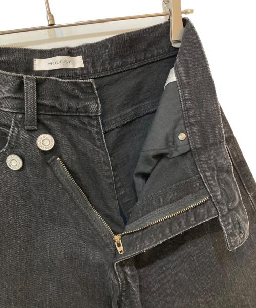 moussy（マウジー）moussy (マウジー) CROSS WAIST WIDE STRAIGHT ブラック サイズ:1の古着・服飾アイテム