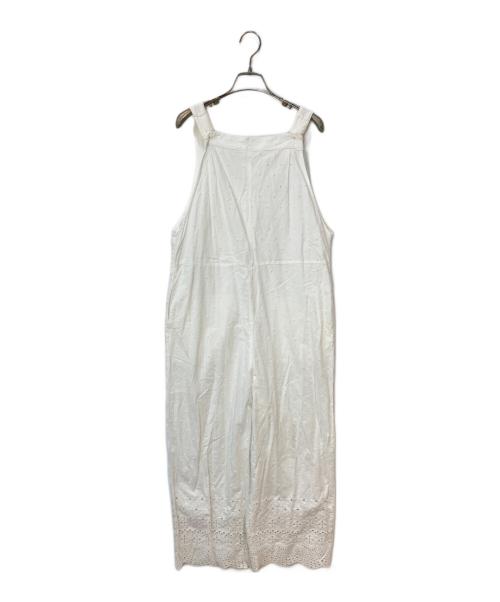 SLOBE IENA（スローブ イエナ）SLOBE IENA (スローブ イエナ) エンブロイダリーオーバーオール ホワイト サイズ:-の古着・服飾アイテム