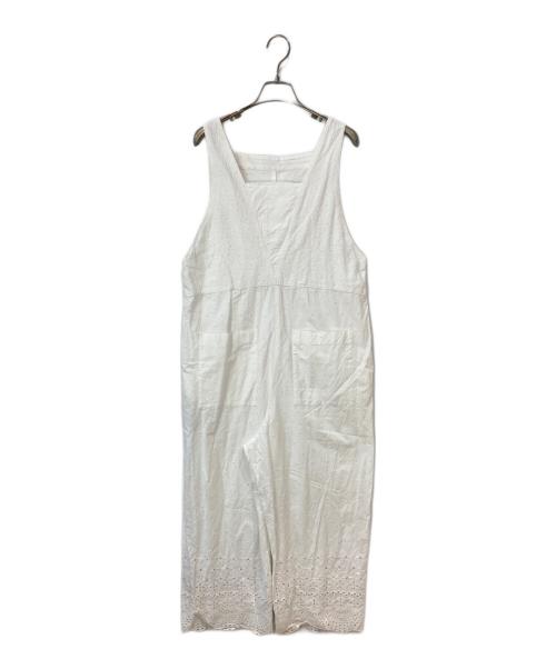 SLOBE IENA（スローブ イエナ）SLOBE IENA (スローブ イエナ) エンブロイダリーオーバーオール ホワイト サイズ:-の古着・服飾アイテム