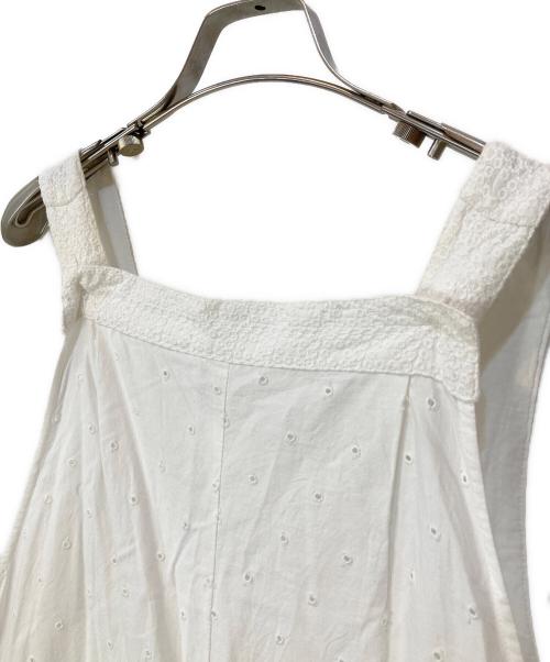 SLOBE IENA（スローブ イエナ）SLOBE IENA (スローブ イエナ) エンブロイダリーオーバーオール ホワイト サイズ:-の古着・服飾アイテム