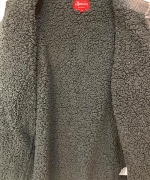 SUPREME（シュプリーム）SUPREME (シュプリーム) 22FW Faux Shearling Lined Flannel Shirt ベージュ サイズ:Mの古着・服飾アイテム