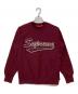 SUPREME（シュプリーム）の古着「16FW Brush Script Crewneck スウェット」｜ボルドー