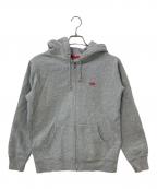 SUPREMEシュプリーム）の古着「Small Box Logo Zip Up Hoodie」｜グレー