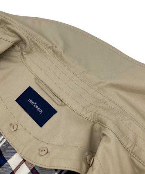 NEWYORKER（ニューヨーカー）NEWYORKER (ニューヨーカー) ベンタイルギャバジントレンチコート ベージュ サイズ:7ARの古着・服飾アイテム