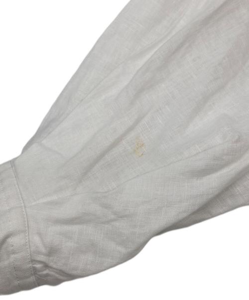 SHENERY（シーナリー）SHENERY (シーナリー) 袖ボリュームバンドカラーリネンシャツ ホワイト サイズ:Fの古着・服飾アイテム