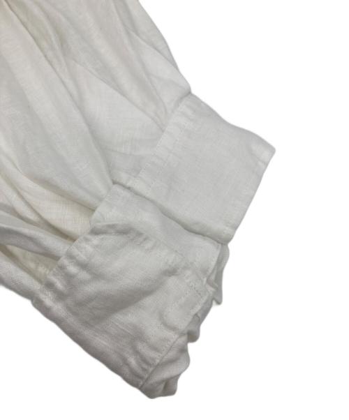 SHENERY（シーナリー）SHENERY (シーナリー) 袖ボリュームバンドカラーリネンシャツ ホワイト サイズ:Fの古着・服飾アイテム