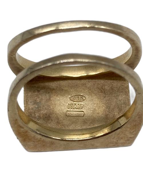 Maison Margiela（メゾンマルジェラ）Maison Margiela (メゾンマルジェラ) 4ステッチシグネットリング ゴールドカラー サイズ:S/12号の古着・服飾アイテム