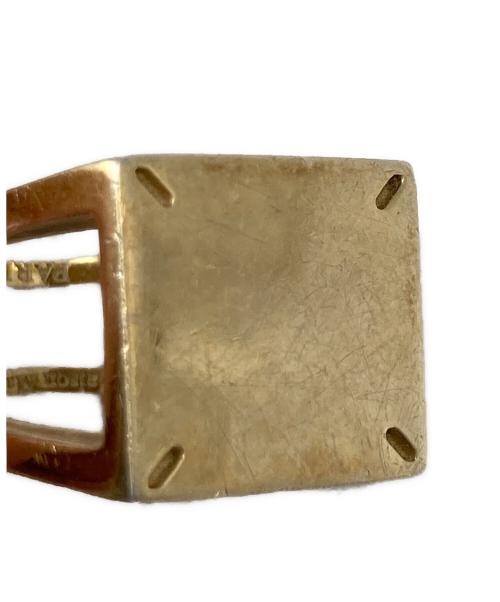 Maison Margiela（メゾンマルジェラ）Maison Margiela (メゾンマルジェラ) 4ステッチシグネットリング ゴールドカラー サイズ:S/12号の古着・服飾アイテム