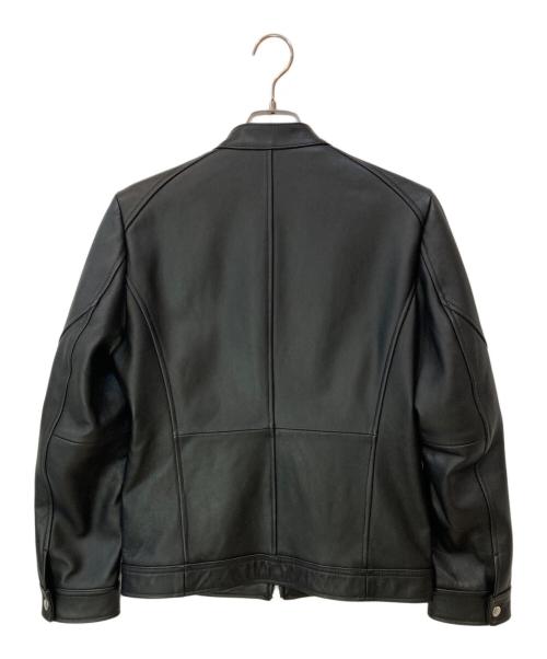 291295=HOMME（ニーキューイチニーキューゴオム）291295=HOMME (ニーキューイチニーキューゴオム) シングルライダースジャケット ブラック サイズ:2の古着・服飾アイテム