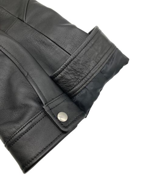 291295=HOMME（ニーキューイチニーキューゴオム）291295=HOMME (ニーキューイチニーキューゴオム) シングルライダースジャケット ブラック サイズ:2の古着・服飾アイテム