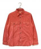 SUGAR CANEシュガーケーン）の古着「JEAN CODE WORK SHIRT」｜レッド