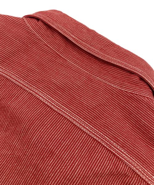 SUGAR CANE（シュガーケーン）SUGAR CANE (シュガーケーン) JEAN CODE WORK SHIRT レッド サイズ:Lの古着・服飾アイテム