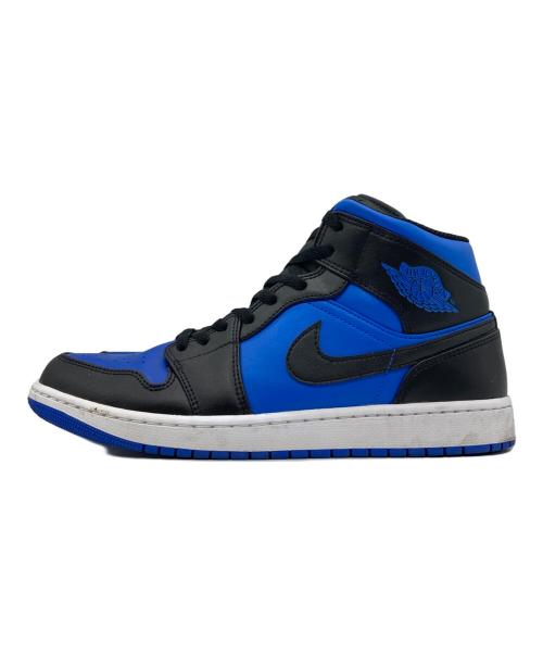 NIKE（ナイキ）NIKE (ナイキ) AIR JORDAN 1 MID ミッドカットスニーカー BLACK/ROYAL BLUE-WHITE サイズ:US10.5の古着・服飾アイテム