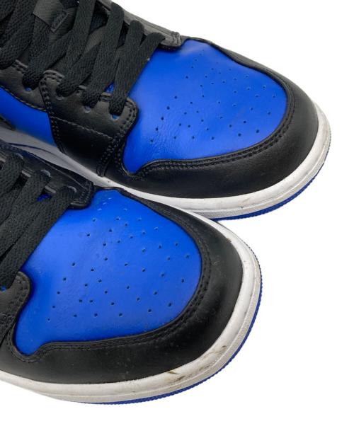 NIKE（ナイキ）NIKE (ナイキ) AIR JORDAN 1 MID ミッドカットスニーカー BLACK/ROYAL BLUE-WHITE サイズ:US10.5の古着・服飾アイテム
