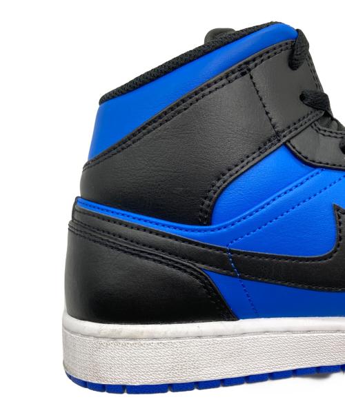 NIKE（ナイキ）NIKE (ナイキ) AIR JORDAN 1 MID ミッドカットスニーカー BLACK/ROYAL BLUE-WHITE サイズ:US10.5の古着・服飾アイテム