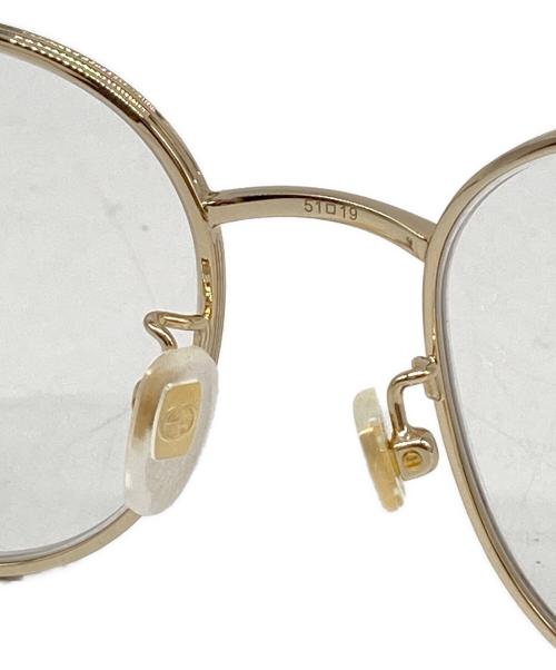 GUCCI（グッチ）GUCCI (グッチ) ボストン メガネ シルバー サイズ:51□19-145-45の古着・服飾アイテム