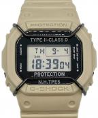 CASIO×N.HOOLYWOODカシオ×エヌ ハリウッド）の古着「G-SHOCK デジタルウォッチ」｜ベージュ