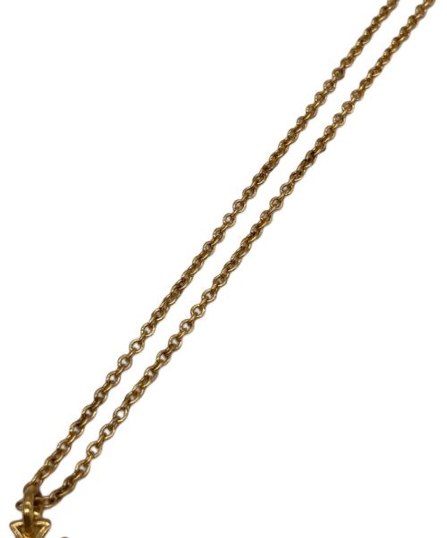 Vivienne Westwood（ヴィヴィアンウエストウッド）Vivienne Westwood (ヴィヴィアンウエストウッド) THIN LINES SHORT FLAT ORB PENDANT ネックレス ゴールドカラー サイズ:-の古着・服飾アイテム