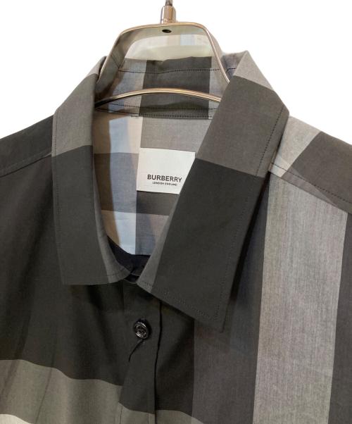 BURBERRY（バーバリー）BURBERRY (バーバリー) charcoal ip check SOMERTON シャツ CHARCOAL サイズ:Lの古着・服飾アイテム