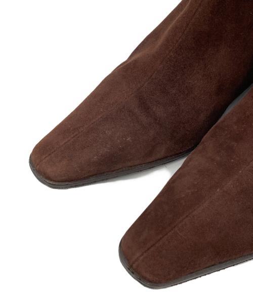 HERMES（エルメス）HERMES (エルメス) コンスタンス スウェードロングブーツ ブラウン サイズ:36の古着・服飾アイテム