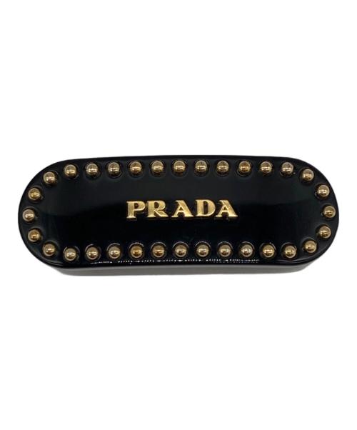 PRADA（プラダ）PRADA (プラダ) プレックス ヘアクリップ ブラック サイズ:-の古着・服飾アイテム