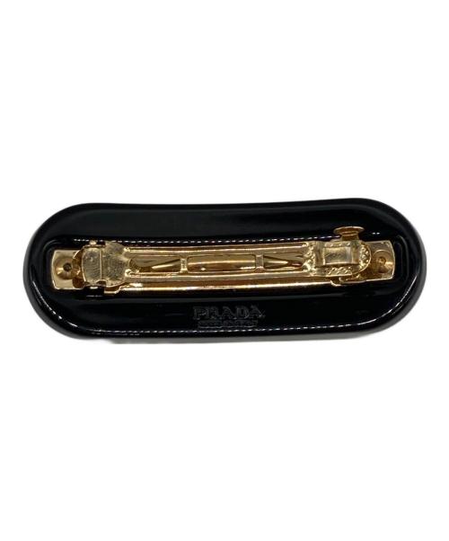 PRADA（プラダ）PRADA (プラダ) プレックス ヘアクリップ ブラック サイズ:-の古着・服飾アイテム