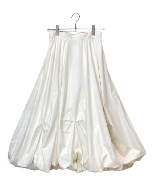 Apuweiser-riche（アプワイザーリッシェ）Apuweiser-riche (アプワイザーリッシェ) ツマミタックバルーンスカート ホワイト サイズ:1の古着・服飾アイテム