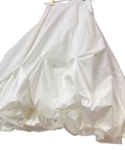 Apuweiser-riche（アプワイザーリッシェ）Apuweiser-riche (アプワイザーリッシェ) ツマミタックバルーンスカート ホワイト サイズ:1の古着・服飾アイテム