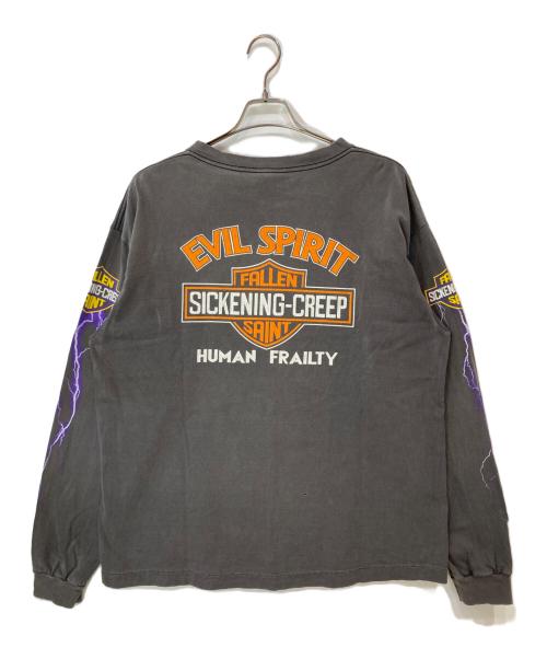 SAINT MICHAEL（セントマイケル）SAINT MICHAEL (セントマイケル) LS TEE/EVIL SPILIT ブラック サイズ:XLの古着・服飾アイテム