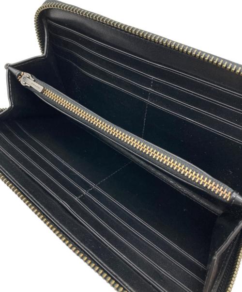 COACH（コーチ）COACH (コーチ) ペイサーコレクション シグネチャー レザー ラウンドファスナー 長財布 ブラックの古着・服飾アイテム