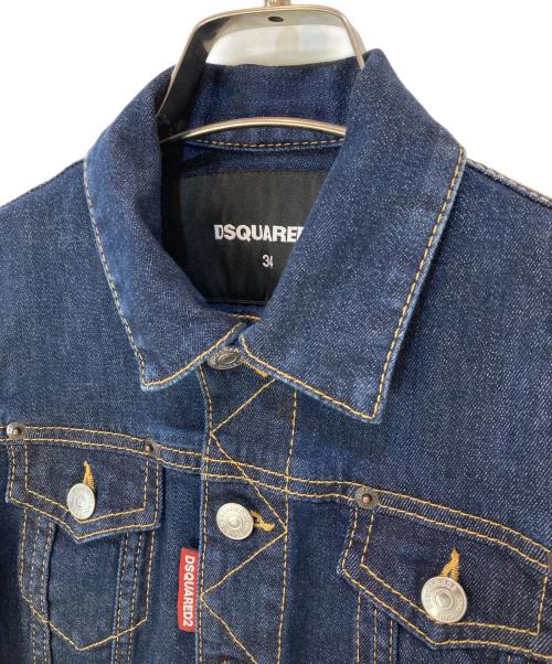 DSQUARED2（ディースクエアード）DSQUARED2 (ディースクエアード) デニムジャケット インディゴ サイズ:34の古着・服飾アイテム