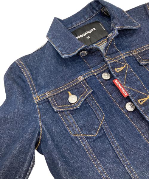 DSQUARED2（ディースクエアード）DSQUARED2 (ディースクエアード) デニムジャケット インディゴ サイズ:34の古着・服飾アイテム