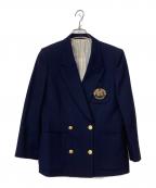 Burberry'sバーバリー）の古着「ウール金ボタンブレザー」｜ネイビー