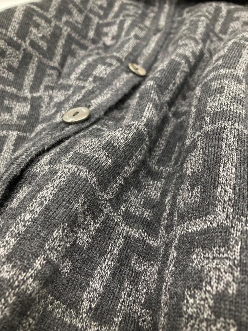 FENDI（フェンディ）FENDI (フェンディ) ズッカ柄襟付きカーディガン グレー サイズ:46の古着・服飾アイテム
