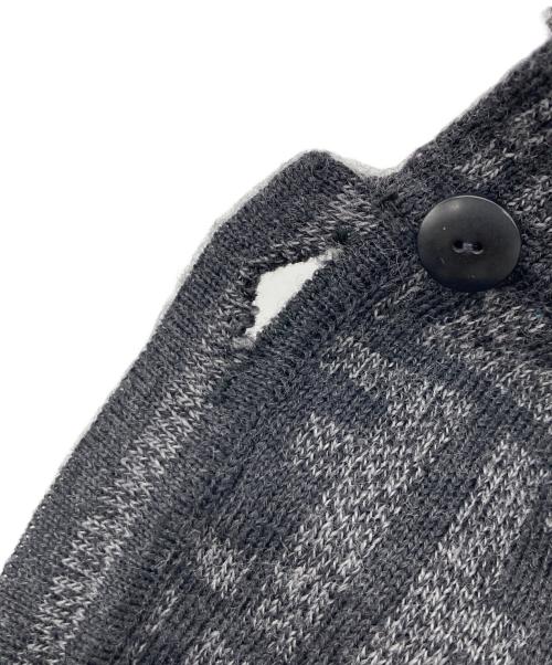 FENDI（フェンディ）FENDI (フェンディ) ズッカ柄襟付きカーディガン グレー サイズ:46の古着・服飾アイテム