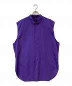 atoアトウ）の古着「DOLMAN SLEEVE BIG SILHOUETTE SHIRT」｜パープル
