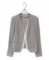 BEIGE（ベイジ）の古着「CINDYダブルカラージャケット」｜グレー